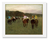 MFA Prints archival replica print of Edgar Degas, Racehorses at Longchamp from the Museum of Fine Arts, Boston collection.