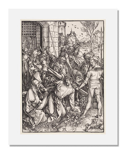 MFA Prints archival replica print of Albrecht Dürer, Bearing of the Cross (Large Passion) from the Museum of Fine Arts, Boston collection.