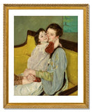 MFA Prints archival replica print of Mary Stevenson Cassatt, Caresse Maternelle from the Museum of Fine Arts, Boston collection.