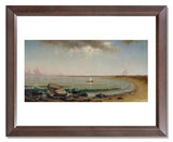 MFA Prints archival replica print of Martin Johnson Heade, Shore Scene: Point Judith from the Museum of Fine Arts, Boston collection.