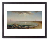 MFA Prints archival replica print of Martin Johnson Heade, Shore Scene: Point Judith from the Museum of Fine Arts, Boston collection.