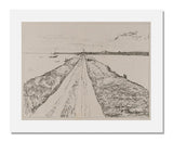 MFA Prints archival replica print of Theodorus van Hoytema, Dyk op Texel (Dike on the Texel) from the Museum of Fine Arts, Boston collection.