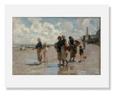 MFA Prints archival replica print of John Singer Sargent, Fishing for Oysters at Cancale from the Museum of Fine Arts, Boston collection.