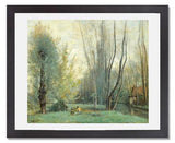 MFA Prints archival replica print of Jean Baptiste Camille Corot, Morning near Beauvais from the Museum of Fine Arts, Boston collection.