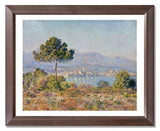 MFA Prints archival replica print of Claude Monet, Antibes Seen from the Plateau Notre Dame from the Museum of Fine Arts, Boston collection.