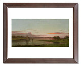 MFA Prints archival replica print of Martin Johnson Heade, Sunset, Black Rock, Connecticut from the Museum of Fine Arts, Boston collection.