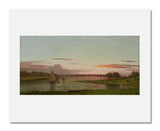 MFA Prints archival replica print of Martin Johnson Heade, Sunset, Black Rock, Connecticut from the Museum of Fine Arts, Boston collection.