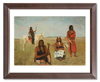 MFA Prints archival replica print of Albert Bierstadt, Indians near Fort Laramie from the Museum of Fine Arts, Boston collection.