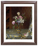 MFA Prints archival replica print of Martin Johnson Heade, Vase of Mixed Flowers from the Museum of Fine Arts, Boston collection.