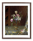MFA Prints archival replica print of Martin Johnson Heade, Vase of Mixed Flowers from the Museum of Fine Arts, Boston collection.