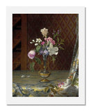 MFA Prints archival replica print of Martin Johnson Heade, Vase of Mixed Flowers from the Museum of Fine Arts, Boston collection.