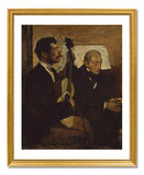 MFA Prints archival replica print of Edgar Degas, Degas's Father Listening to Lorenzo Pagans Playing the Guitar from the Museum of Fine Arts, Boston collection.