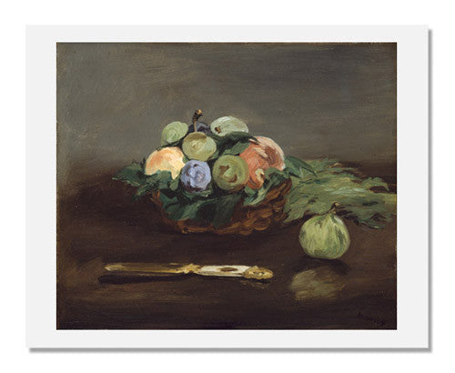 MFA Prints archival replica print of Edouard Manet, Basket of Fruit from the Museum of Fine Arts, Boston collection.