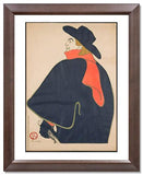 MFA Prints archival replica print of Henri de Toulouse Lautrec, Aristide Bruant in his Cabaret from the Museum of Fine Arts, Boston collection.
