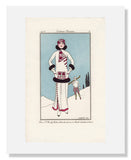 MFA Prints archival replica print of George Barbier, "Pour St. Moritz" from the Museum of Fine Arts, Boston collection.