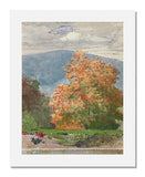 MFA Prints archival replica print of Winslow Homer, Autumn Foliage with Two Youths Fishing</ from the Museum of Fine Arts, Boston collection.