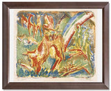 MFA Prints archival replica print of Ernst Ludwig Kirchner, Cows under a Rainbow from the Museum of Fine Arts, Boston collection.