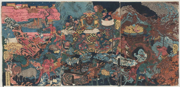 Utagawa Kuniyoshi, Scenes of Hell and Heaven