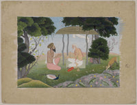 The Family of Nainsukh, Ascetics by a lotus pond