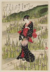 Utagawa Toyokuni I, Washing the Manuscript (Sōshi arai Komachi): Actor Iwai Hanshirō V, from the series Present-day Actors as the Seven Komachi (Imayō yakusha nana Komachi)