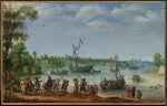 Adam Willaerts, The Departure of the Pilgrim Fathers from Delfshaven on their Way to America