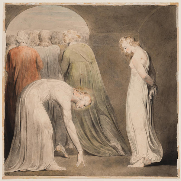 William Blake, The Woman Taken in Adultery (John VIII, 8–9)