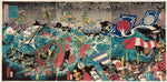 Utagawa Yoshitora, The Defeat of the Mongol Invasion Fleet (Mōko zokusen taiji no zu)