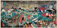 Utagawa Yoshitora, The Defeat of the Mongol Invasion Fleet (Mōko zokusen taiji no zu)