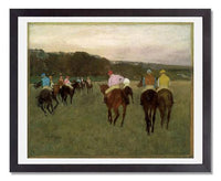 MFA Prints archival replica print of Edgar Degas, Racehorses at Longchamp from the Museum of Fine Arts, Boston collection.