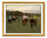 MFA Prints archival replica print of Edgar Degas, Racehorses at Longchamp from the Museum of Fine Arts, Boston collection.