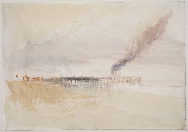 Joseph Mallord William Turner, A Jetty with a Steamboat, Folkestone