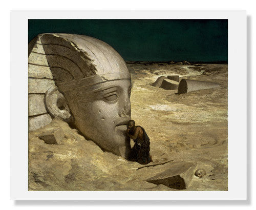 MFA Prints archival replica print of Elihu Vedder, The Questioner of the Sphinx from the Museum of Fine Arts, Boston collection.