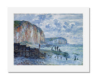 MFA Prints archival replica print of Claude Monet, Cliffs of the Petites Dalles from the Museum of Fine Arts, Boston collection.