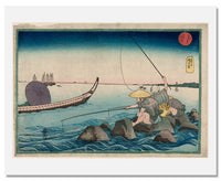 MFA Prints archival replica print of Utagawa Kuniyoshi, Teppozu from the Museum of Fine Arts, Boston collection.