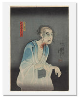 MFA Prints archival replica print of Utagawa Kuniyoshi, Actor Ichikawa Kodanji IV as the Ghost of Asakura Togo from the Museum of Fine Arts, Boston collection.