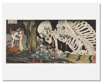 MFA Prints archival replica print of Utagawa Kuniyoshi, In the Ruined Palace at Soma from the Museum of Fine Arts, Boston collection.