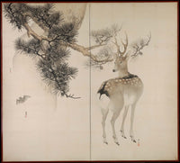 Matsumura Keibun, Bat, Deer, and Pine