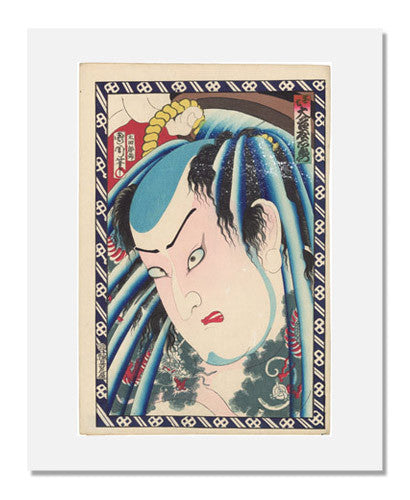 MFA Prints archival replica print of Toyohara Kunichika, Actor Otani Tomoemon V as Danshichi from the Museum of Fine Arts, Boston collection.