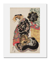 MFA Prints archival replica print of Keisai Eisen, Hanaogi of the Ogiya from the Museum of Fine Arts, Boston collection.