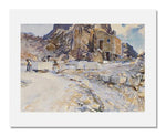 MFA Prints archival replica print of John Singer Sargent, Carrara: Little Quarry from the Museum of Fine Arts, Boston collection.