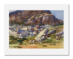 MFA Prints archival replica print of John Singer Sargent, Simplon Pass: Crags from the Museum of Fine Arts, Boston collection.