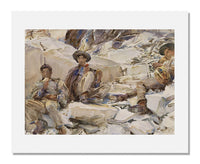 MFA Prints archival replica print of John Singer Sargent, Carrara: Workmen from the Museum of Fine Arts, Boston collection.