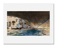MFA Prints archival replica print of John Singer Sargent, Venice: Under the Rialto Bridge from the Museum of Fine Arts, Boston collection.