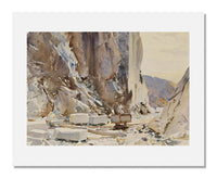 MFA Prints archival replica print of John Singer Sargent, Carrara: Quarry II from the Museum of Fine Arts, Boston collection.