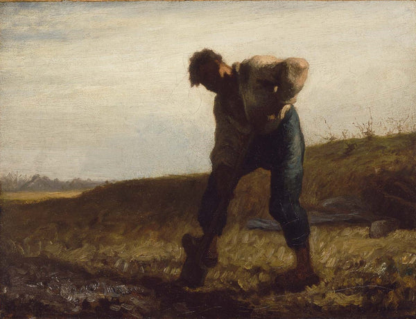 Jean-François Millet, Man Turning over the Soil