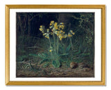 MFA Prints archival replica print of Jean François Millet, Primroses from the Museum of Fine Arts, Boston collection.