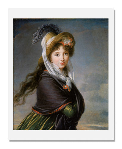MFA Prints archival replica print of Marie Louise Elisabeth Vigée Le Brun, Portrait of a Young Woman from the Museum of Fine Arts, Boston collection.