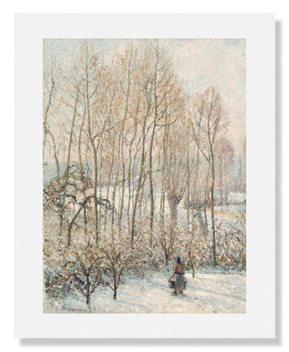 MFA Prints archival replica print of Camille Pissarro, Morning Sunlight on the Snow from the Museum of Fine Arts, Boston collection.