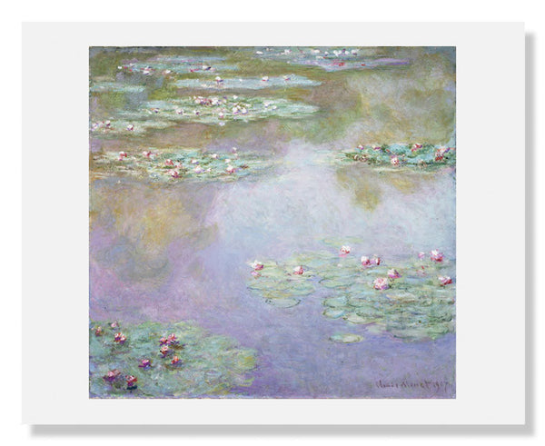 MFA Prints archival replica print of Claude Monet, Water Lilies from the Museum of Fine Arts, Boston collection.