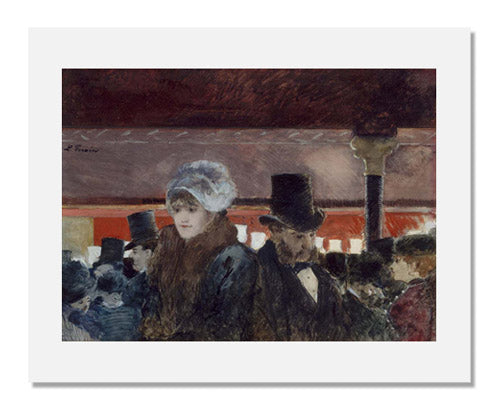 MFA Prints archival replica print of Jean Louis Forain, Foyer of the Opéra from the Museum of Fine Arts, Boston collection.